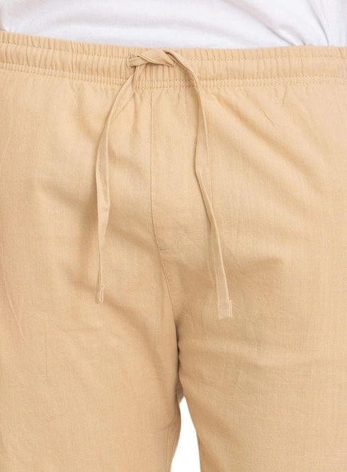 Beige linen Pant - Khotwh